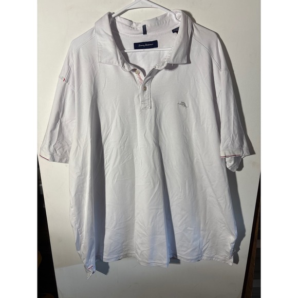Tommy Bahama White Polo Shirt Men's Short Sleeve Casual Everyday 2XB - Picture 1 of 8